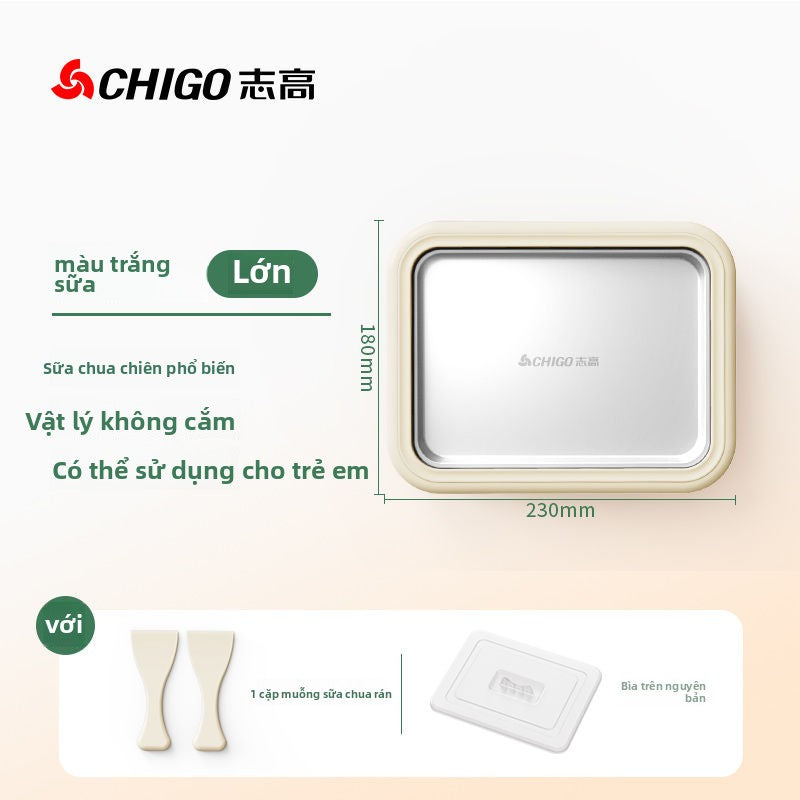 Máy làm đá chiên đa chức năng Chigo / Shigo Máy làm đá chiên bằng thép không gỉ gia đình Máy làm đá