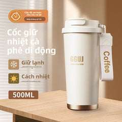 cốc nước bằng thép không gỉ 316 ống hút cốc giữ nhiệt cà phê ba cốc uống giữ nhiệt cốc cà phê giá tr