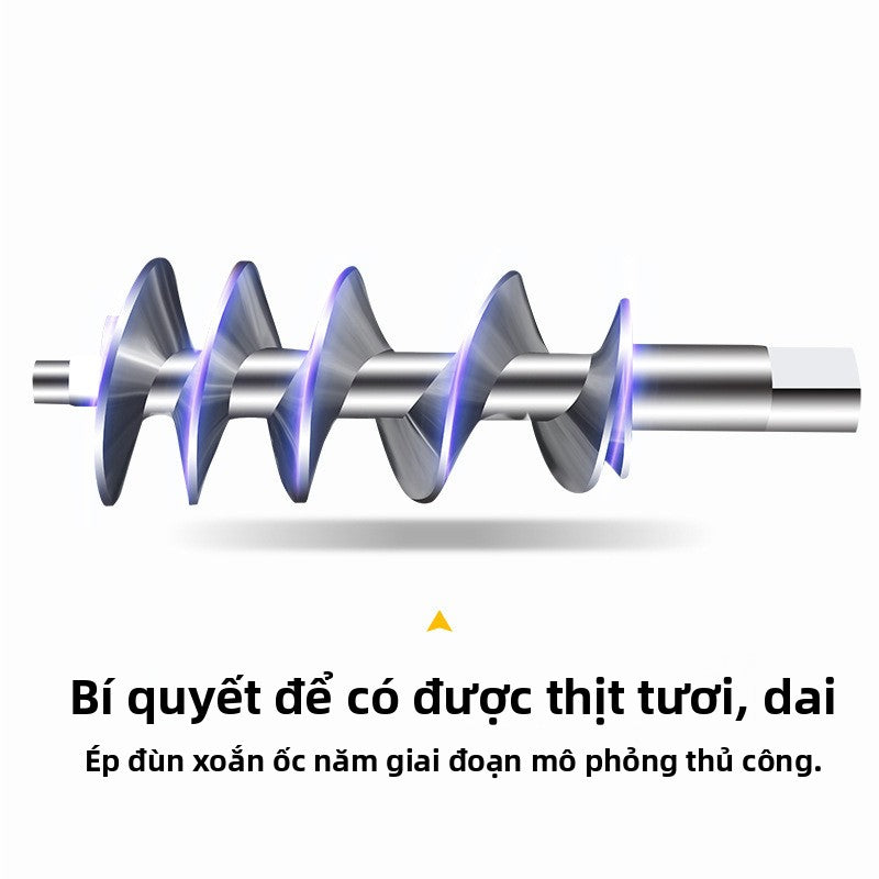 Máy xay thịt gia dụng Đầu dao thép vonfram Máy hút ruột lắc tay Máy nghiền nghiền ớt Máy hút xúc xích