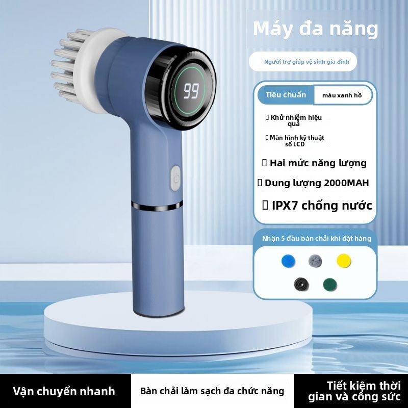 Bàn chải làm sạch rửa chén Rongshida Bàn chải làm sạch điện nhà bếp cầm tay