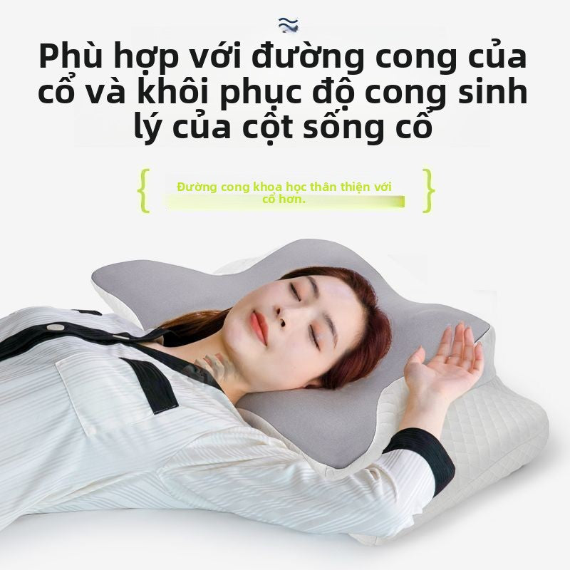 Gối ngủ memory foam giúp giảm đau mỏi cổ vai gáy