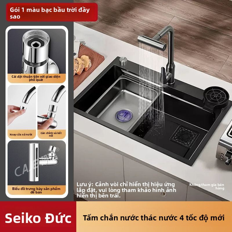 Vòi nước nhà bếp của Triều Khiết, chậu rau, đồ tạo tác chống bắn tung tóe xoay v