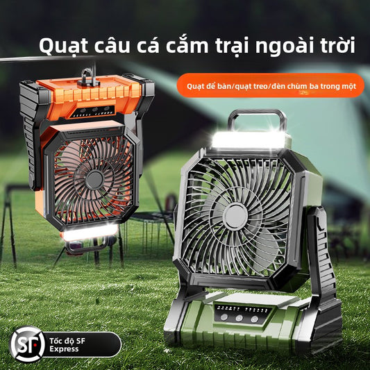 quạt nhỏ USB sạc thuận tiện bàn ký túc xá treo tường quạt trần đèn lều quạt điện