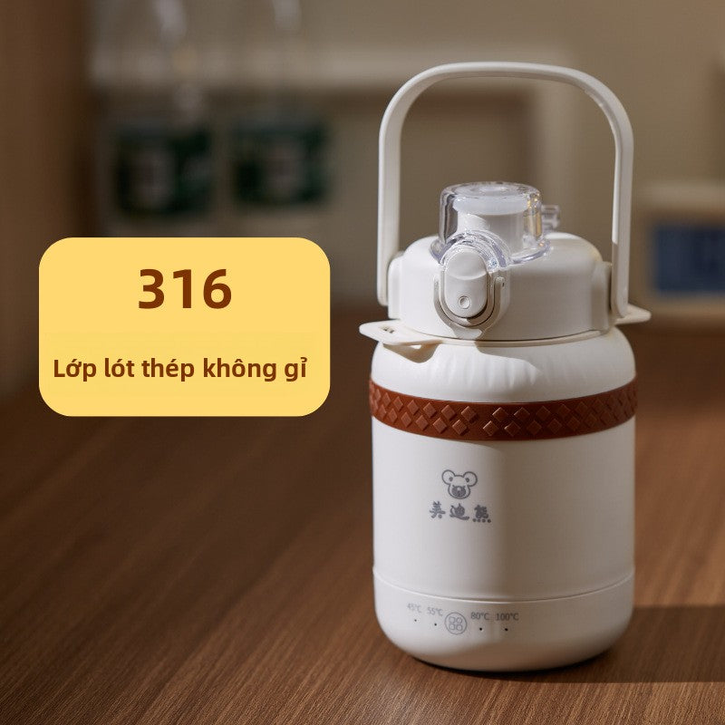 Bình đun nước nóng di động nhiệt độ không đổi thông minh nhỏ giữ nhiệt sưởi ấm cốc nước nóng mini du