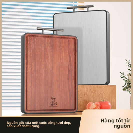 Thớt gỗ đàn hương đen kháng khuẩn chống nấm mốc gia đình bảng cắt thép không gỉ chiếm bảng cắt gỗ rắ