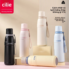 Cốc giữ nhiệt 316 inox không gỉ công suất lớn giá trị cao màu sắc thép không gỉ ống hút cốc nư