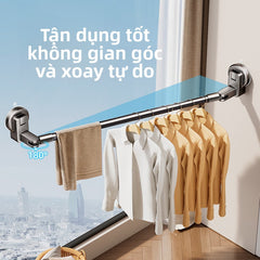 Gậy phơi quần áo phơi quần áo móc phơi quần áo gia dụng ban công thanh phơi quần áo trong nhà