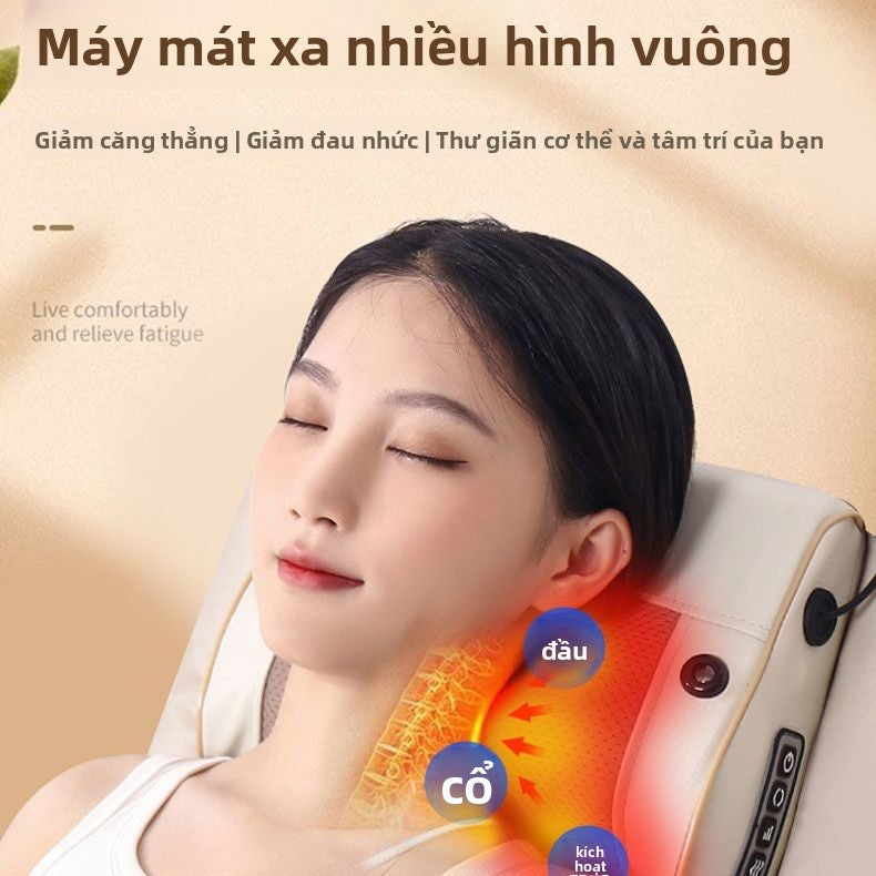 Gối  massage đa chức năng cổ thắt lưng trở lại chuyên dụng gia đình sưởi ấm thắ