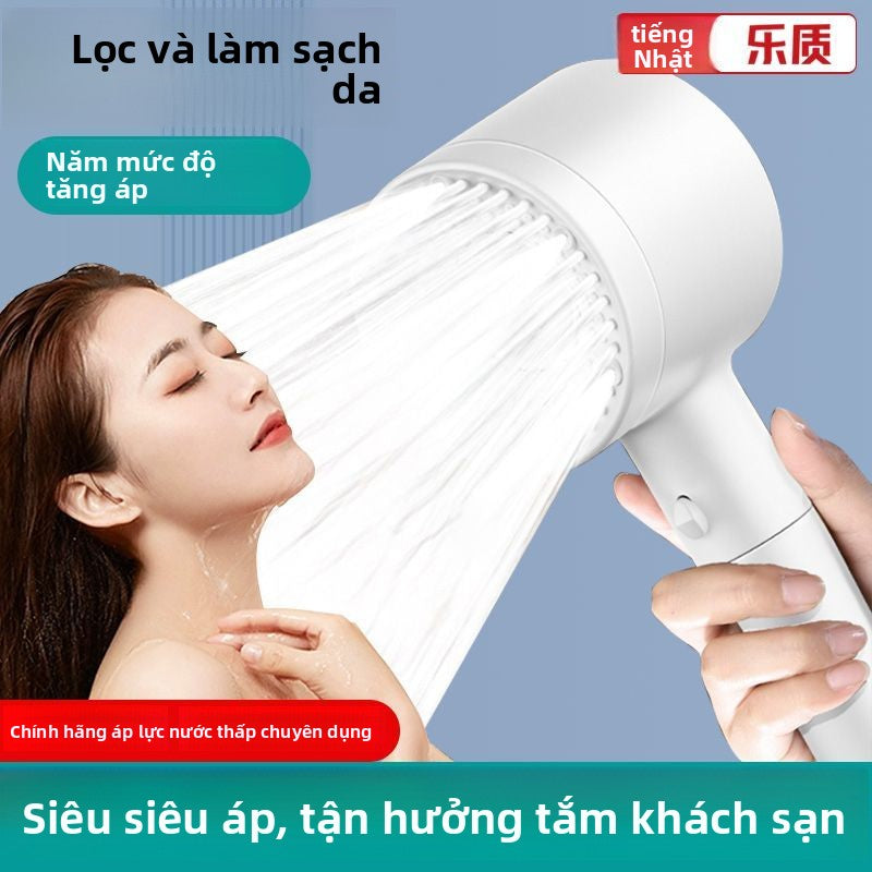 Vòi hoa sen tăng áp kèm với bộ lọc nước