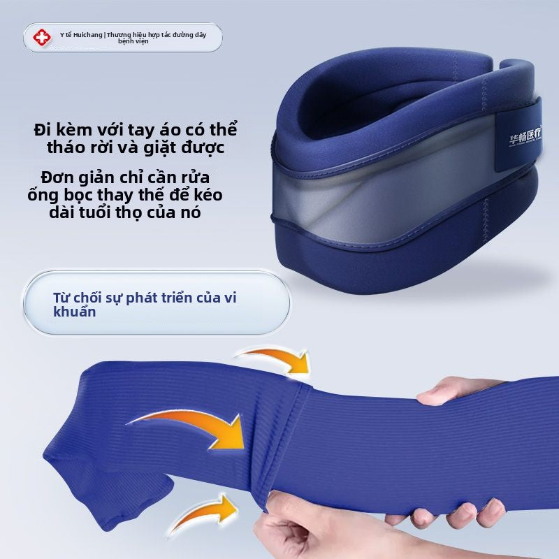 Thết bị kéo cổ gia dụng chỉnh hình bảo vệ cổ bệnh cổ cố định cổ hỗ trợ cổ mới0511