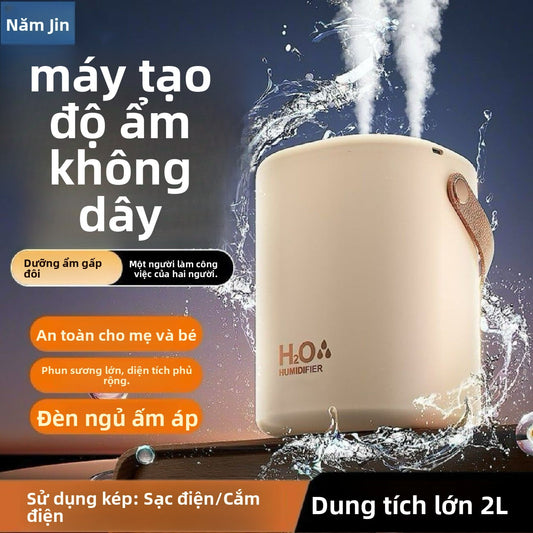 Máy tạo độ ẩm USB phòng ngủ gia đình im lặng phụ nữ mang thai phòng ngủ trẻ sơ sinh làm sạch không k