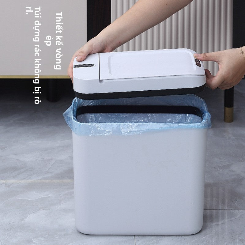 Thùng rác thông minh mới xuyên biên giới bán buôn thùng rác khe cảm ứng cho nhà vệ sinh cỡ lớn