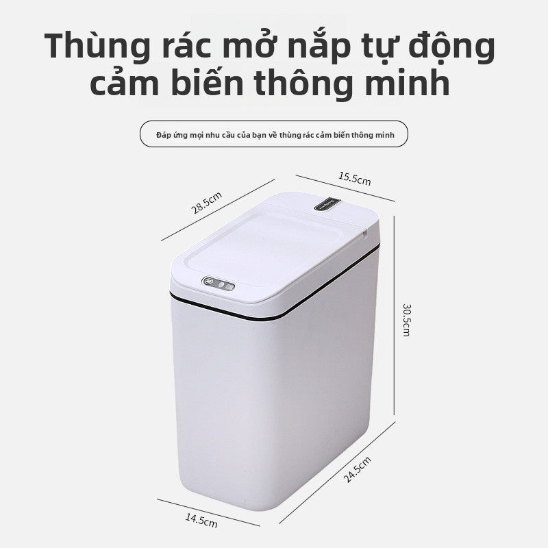 Thùng rác thông minh mới xuyên biên giới bán buôn thùng rác khe cảm ứng cho nhà vệ sinh cỡ lớn