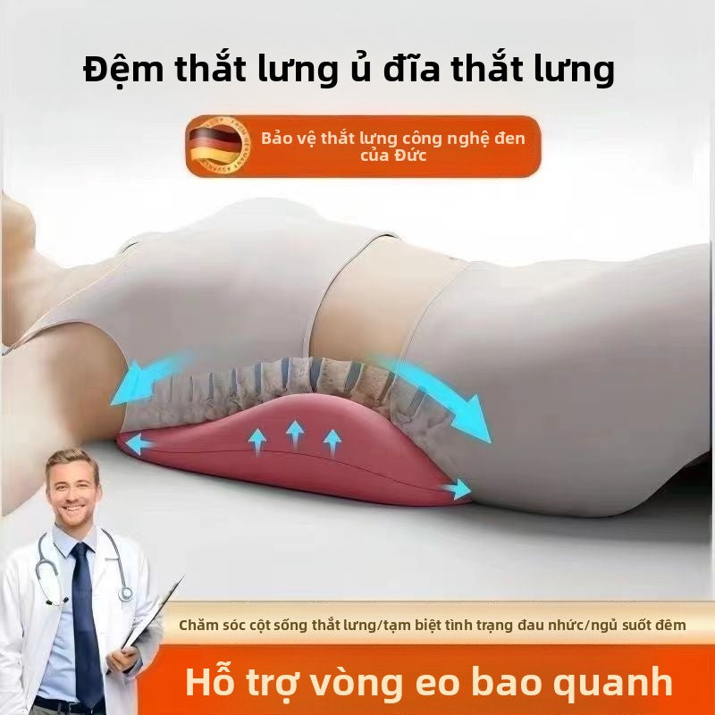 Giường đệm thắt lưng ngủ gối thắt lưng công thái học bảo vệ thắt lưng cột sống thắt lưng nằm phẳng c