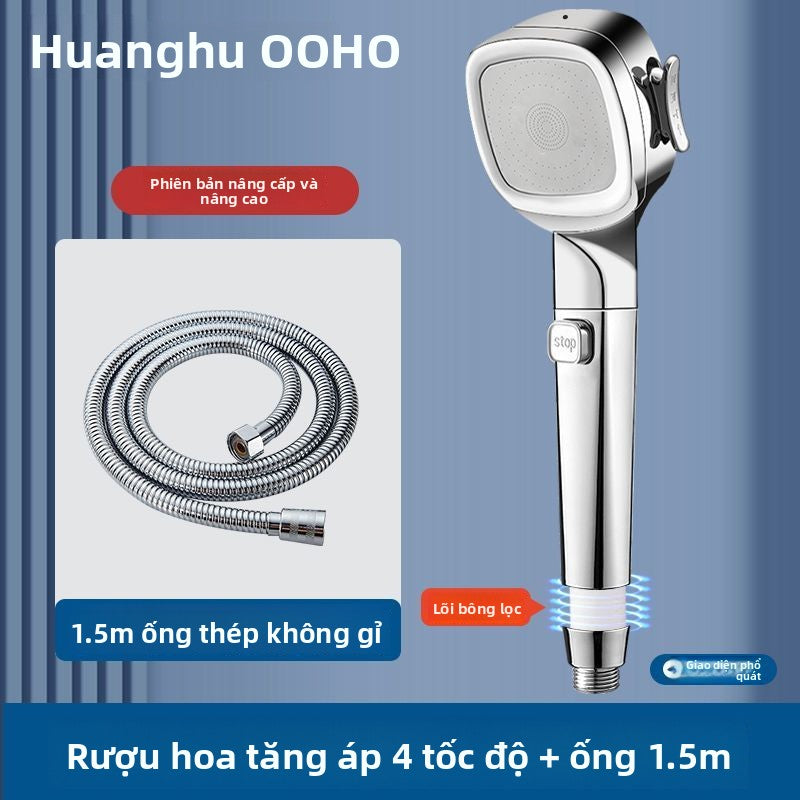 vòi hoa sen cầm tay tăng áp đầu phun nước nóng vòi hoa sen phòng tắm gia đình áp lực mưa