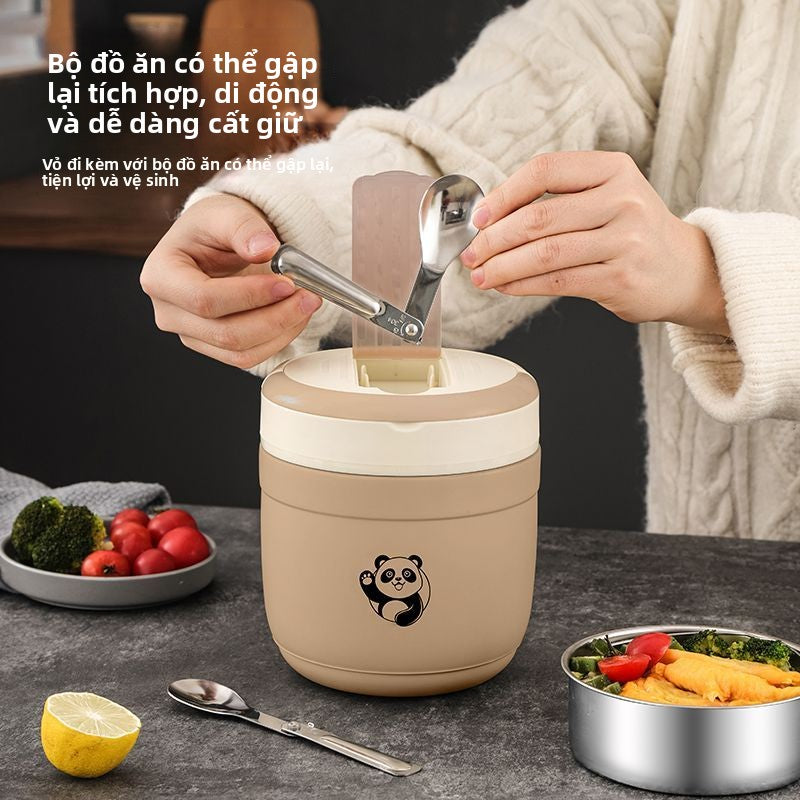 Hộp cơm giữ nhiệt  bằng thép không gỉ 304