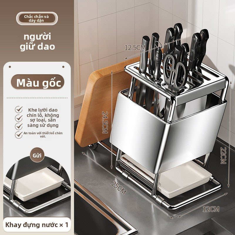 Giá đỡ dao giá đỡ dao mặt bàn bếp giá đỡ dao đặt giá đỡ dao làm bếp đa chức năng tất cả trong một gi