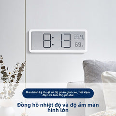 Đồng hồ treo tường điện tử đồng hồ lịch vạn niên thời trang gia đình đồng hồ treo tường đồng hồ thôn