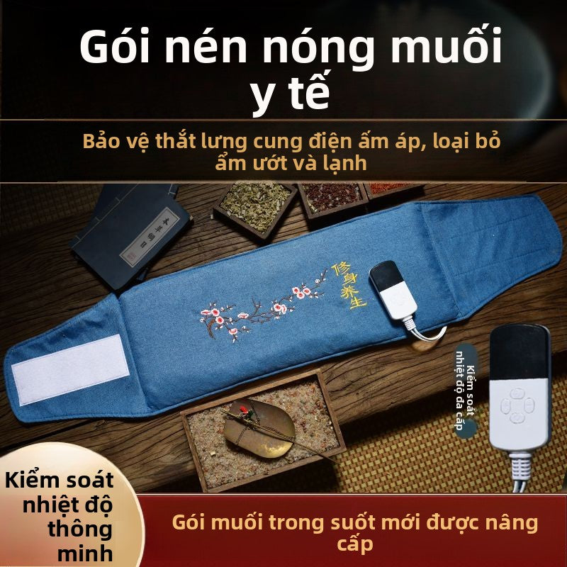 Túi muối túi nóng túi muối biển muối thô túi vật lý trị liệu chuyển động túi vai cổ thắt lưng toàn t