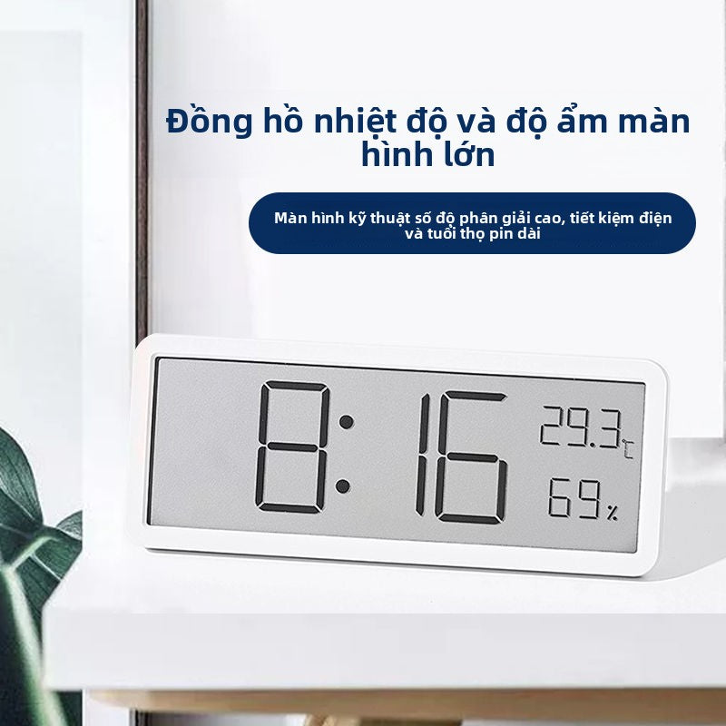 Đồng hồ treo tường điện tử đồng hồ lịch vạn niên thời trang gia đình đồng hồ treo tường đồng hồ thôn