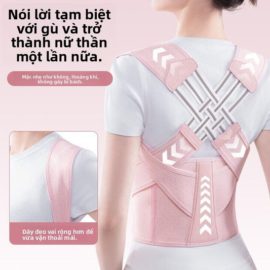 Dây đeo chỉnh hình lưng gù cho phụ nữ trưởng thành Dây đeo chỉnh hình lưng đẹp để sửa tư thế chống c