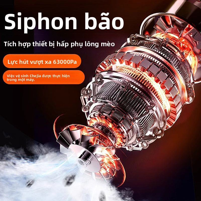 Xe máy hút bụi xe sạc không dây cho xe gia đình công suất hút lớn mạnh nhỏ cầm tay mini xe