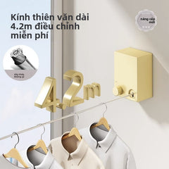 dây phơi quần áo cổ vật trong nhà miễn phí đục lỗ nhà vệ sinh mở rộng ban công dây thép giá đỡ