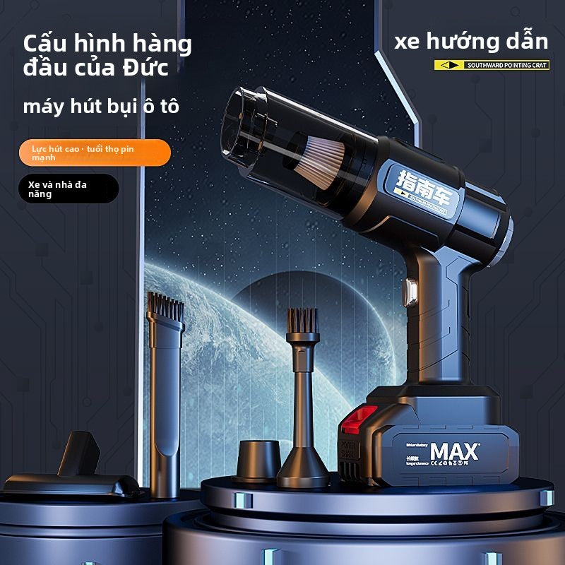 hút bụi xe sạc không dây cho xe gia đình công suất hút lớn mạnh nhỏ cầm tay mini xe