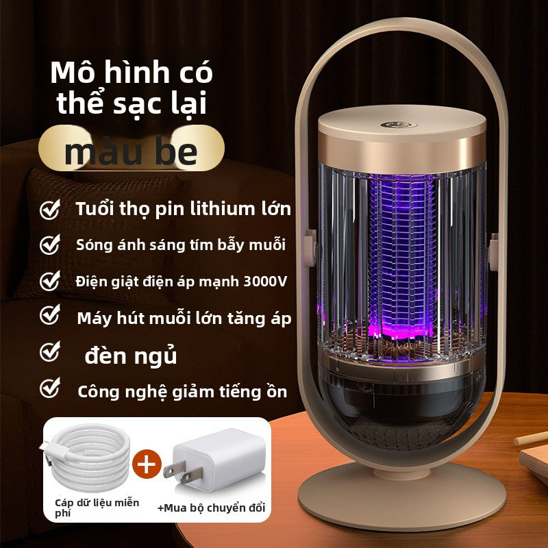 Đèn diệt muỗi sạc không dây ngoài trời tự động mồi muỗi điện giật muỗi kẻ giế