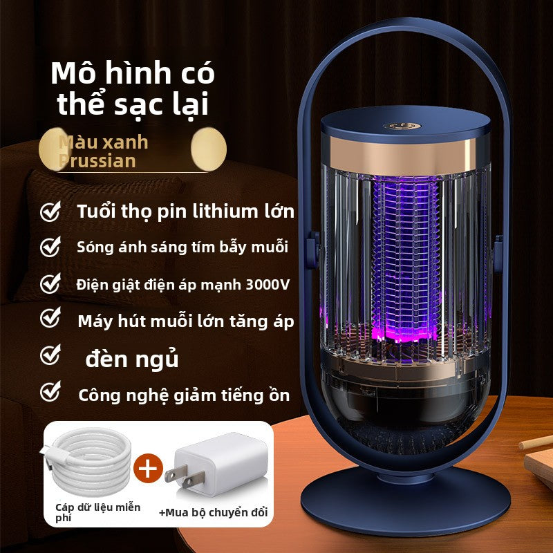 Đèn diệt muỗi sạc không dây ngoài trời tự động mồi muỗi điện giật muỗi kẻ giế