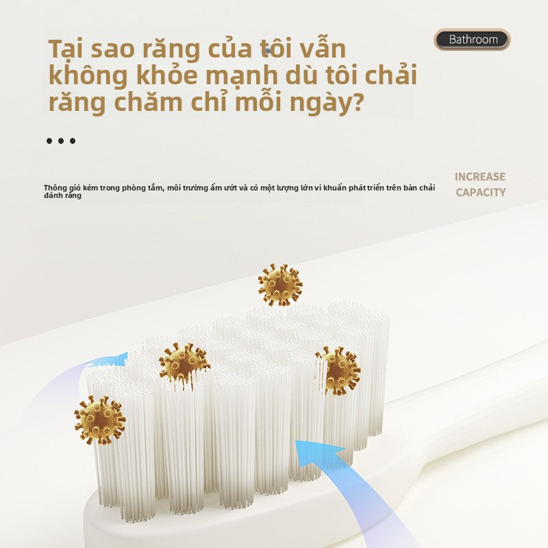 Máy khử trùng bàn chải đánh răng khử trùng tia cực tím treo tường thông minh cốc nước súc miệng điện