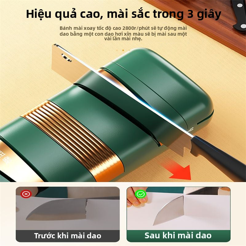 mài dao bằng điện điện gia dụng thông minh hoàn toàn tự động mài dao làm bếp máy thươ