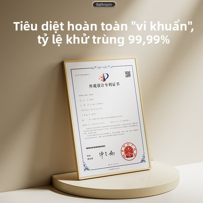 Máy khử trùng bàn chải đánh răng khử trùng tia cực tím treo tường thông minh cốc nước súc miệng điện