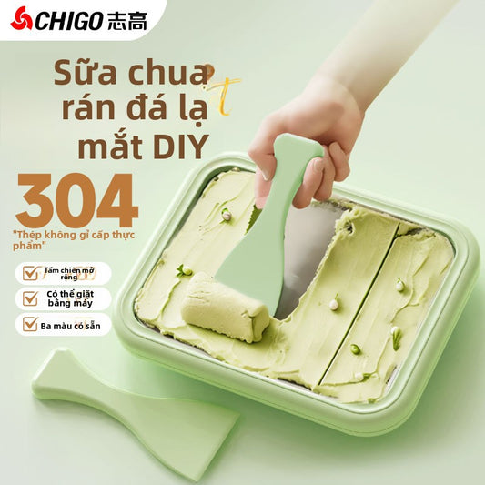Máy làm đá chiên đa chức năng Chigo / Shigo Máy làm đá chiên bằng thép không gỉ gia đình Máy làm đá