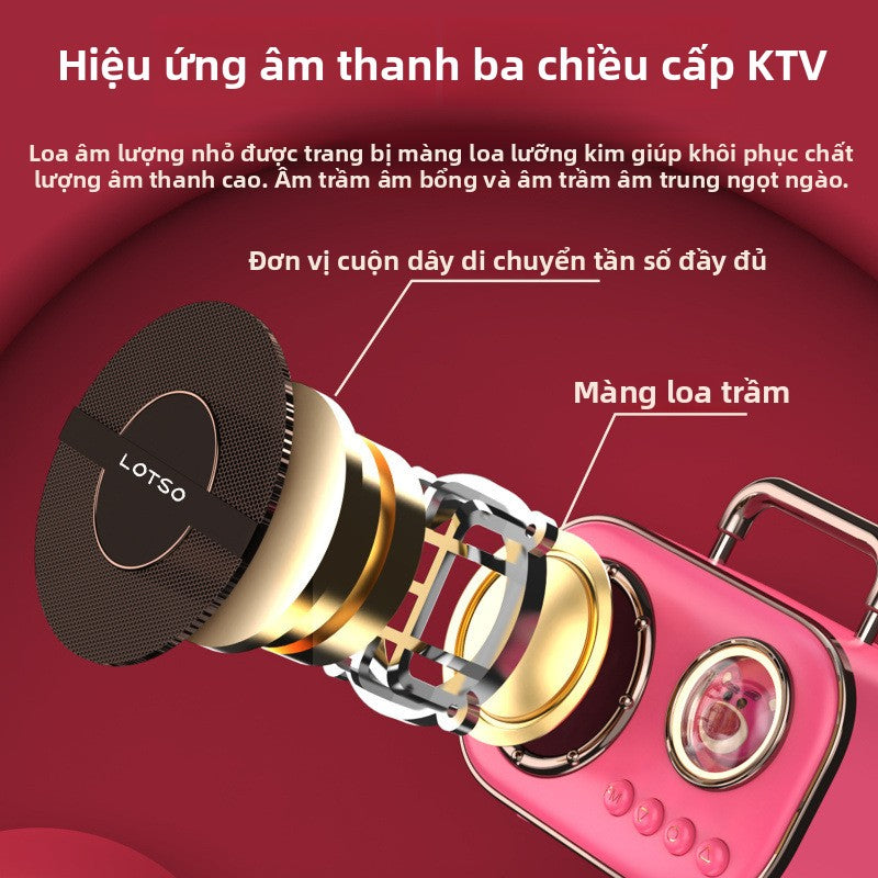Disney Disney đồng thương hiệu âm thanh Bluetooth mới chất lượng cao siêu trầm độ bền dài loa nhỏ má