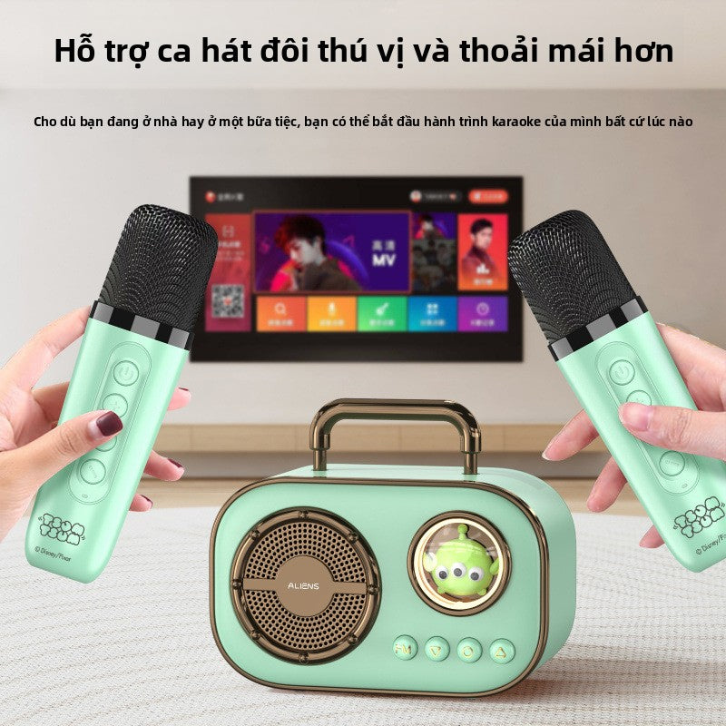 Disney Disney đồng thương hiệu âm thanh Bluetooth mới chất lượng cao siêu trầm độ bền dài loa nhỏ má