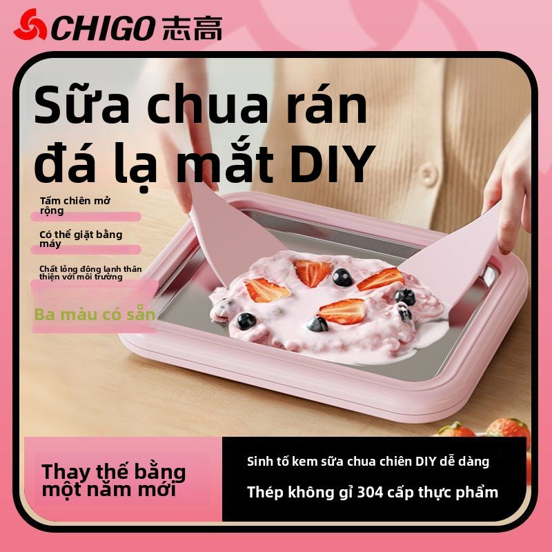 Máy làm đá chiên đa chức năng Chigo / Shigo Máy làm đá chiên bằng thép không gỉ gia đình Máy làm đá