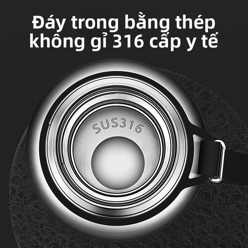 Bình giữ nhiệt Thép đầy đủ 316 thép không gỉ công suất lớn giữ nhiệt cốc nước pha trà giữ nhiệt cốc nước trà thể dụ