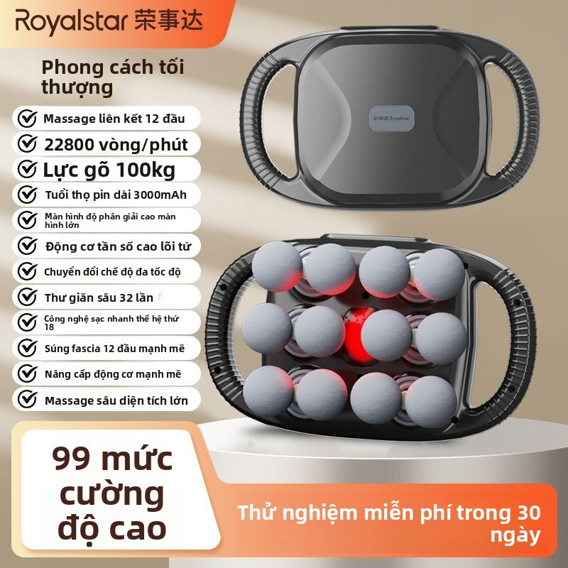 máy massage mười hai đầu cân gan chân súng thư giãn cơ bắp massage búa mạnh mẽ toàn thân