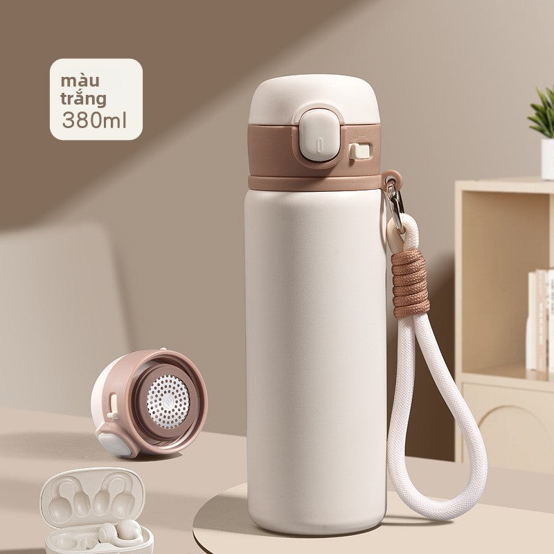 Cốc giữ nhiệt 316 màu sắc cao nảy cốc uống trực tiếp sinh viên cốc nước di động cốc cà ph