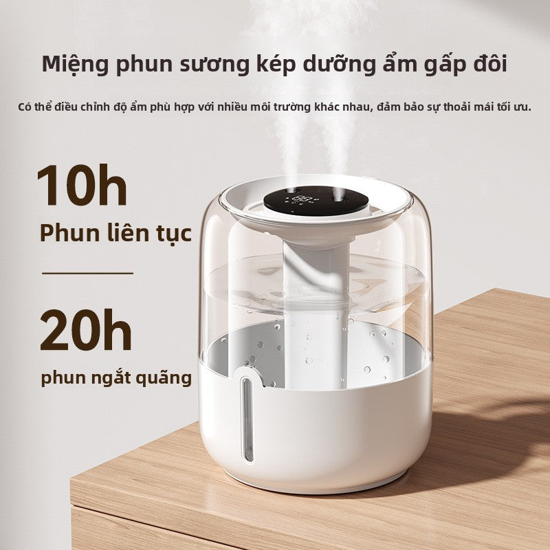 Máy tạo độ ẩm công suất lớn 6.8L mới USB đôi phun nhà ký túc xá văn phòng phòng phòng ngủ bàn làm vi