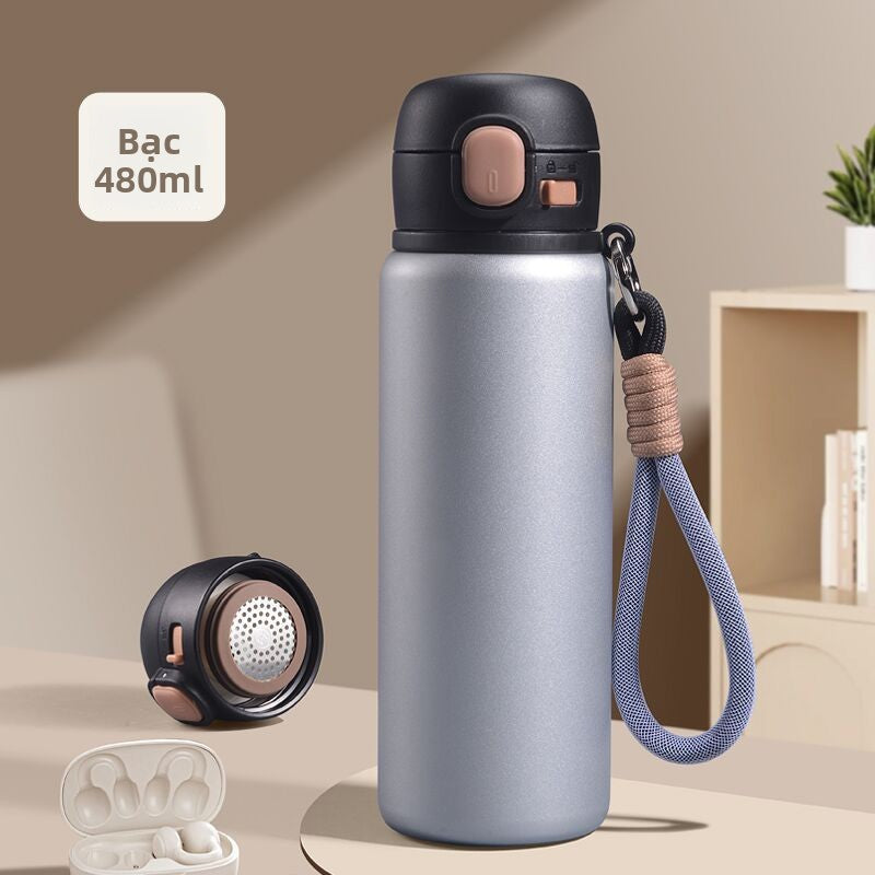 Cốc giữ nhiệt 316 màu sắc cao nảy cốc uống trực tiếp sinh viên cốc nước di động cốc cà ph