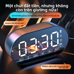 Đồng hồ báo thức AI loa Bluetooth sinh viên có thể sạc lại ký túc xá loa siêu trầm đa chức năng nhận