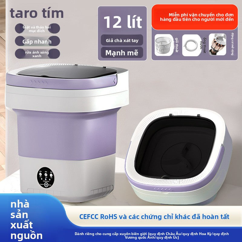 máy giặt di động hoàn toàn tự động nhà ký túc xá mini đồ lót nhỏ quần lót máy giặ