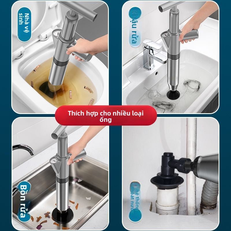 Máy thông tắc cống nhà vệ sinh gia đình