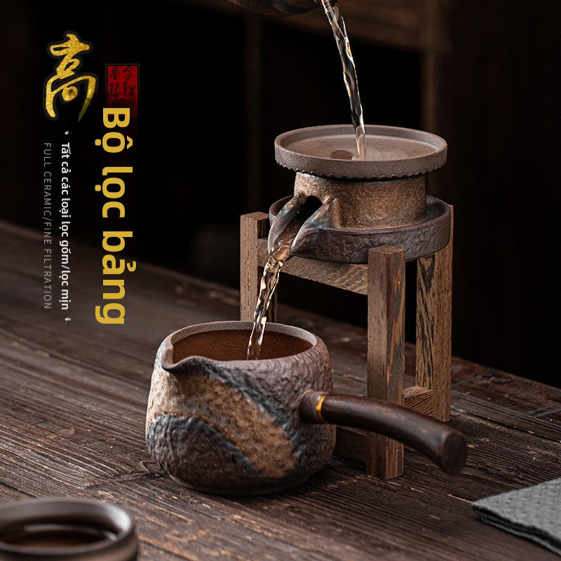 Bộ lọc pha trà gốm