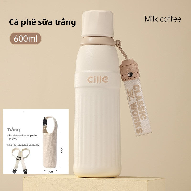 Cốc giữ nhiệt 316 inox không gỉ công suất lớn giá trị cao màu sắc thép không gỉ ống hút cốc nư