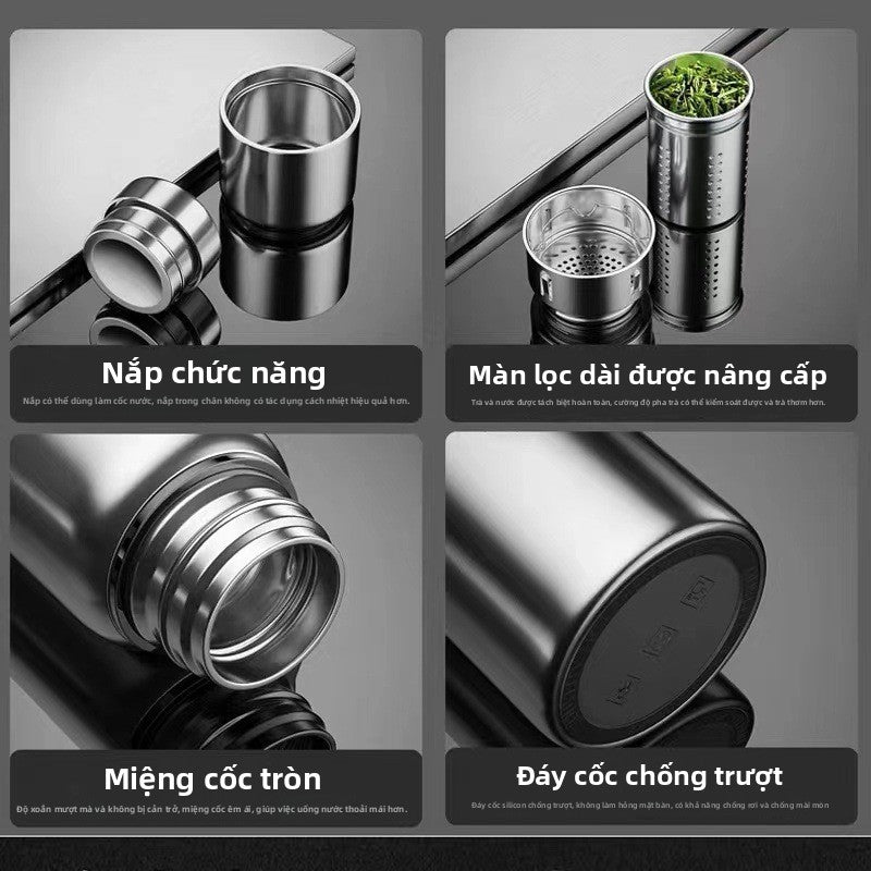 Bình giữ  nhiệt 316 thép không gỉ bên trong túi mật chân không đầy đủ bình giữ nhiệt bằng thép cho nam giới đi du lị