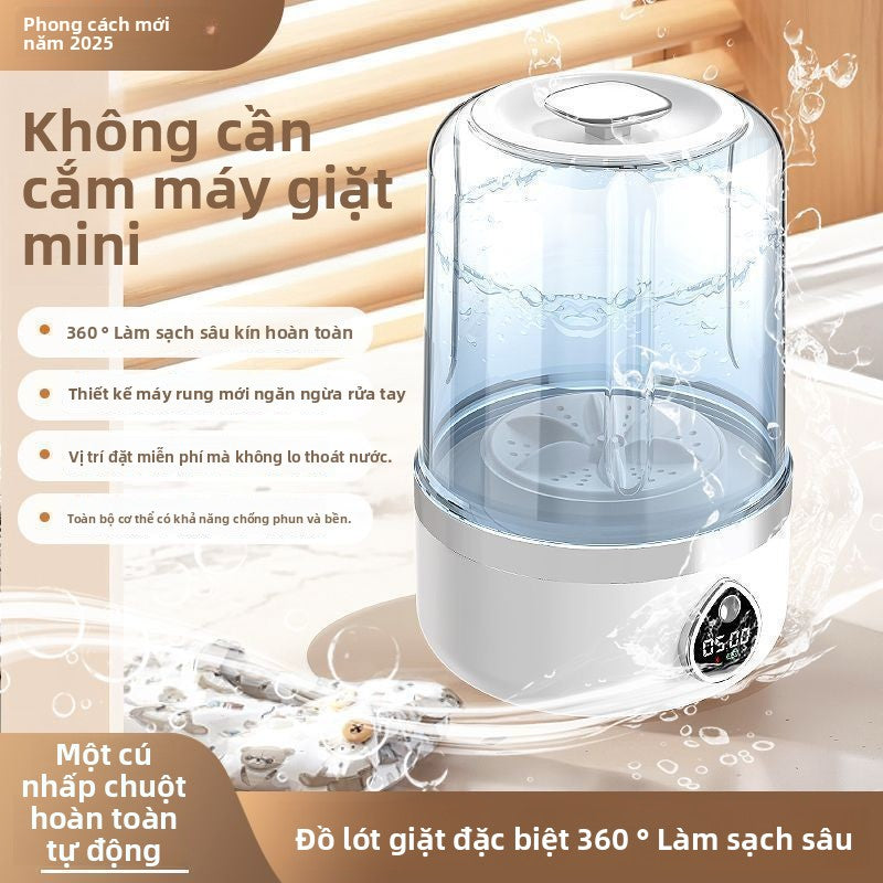 Máy giặt chuyên dụng giặt quần lót cài đặt vớ nhỏ di động không dây giặt máy làm sạch si