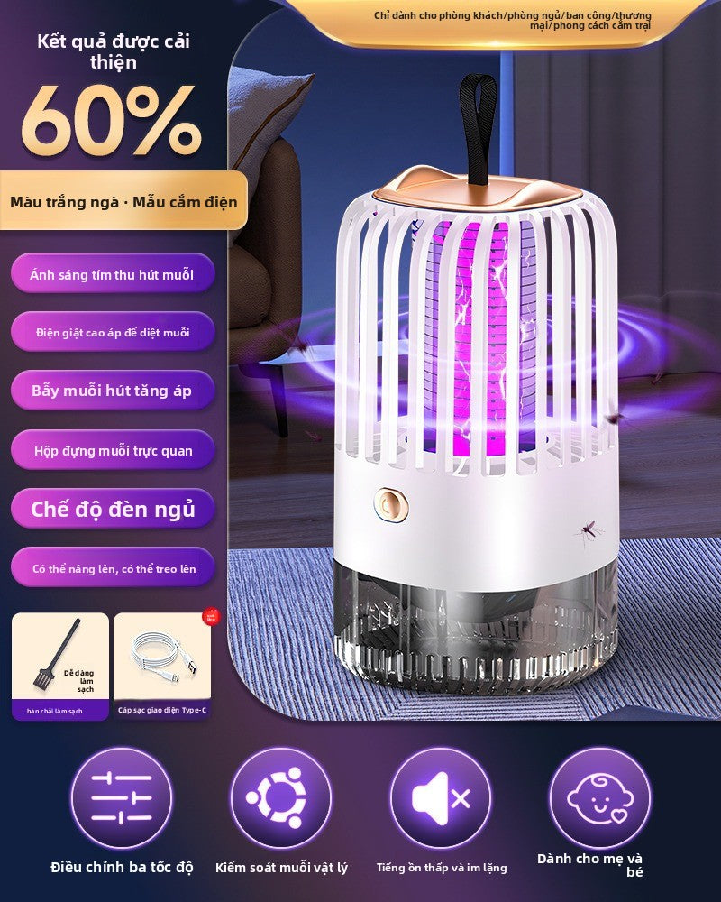 Đèn diệt muỗi gia đình trong nhà ngoài trời chống muỗi điện diệt muỗi cổ vật muỗi mạnh mẽ hút muỗi c